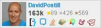 profile for DavidPostill on Stack Exchange, a network of free, community-driven Q&A sites