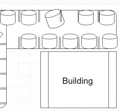 Illustration of how said coworker park their car. It takes up two slots